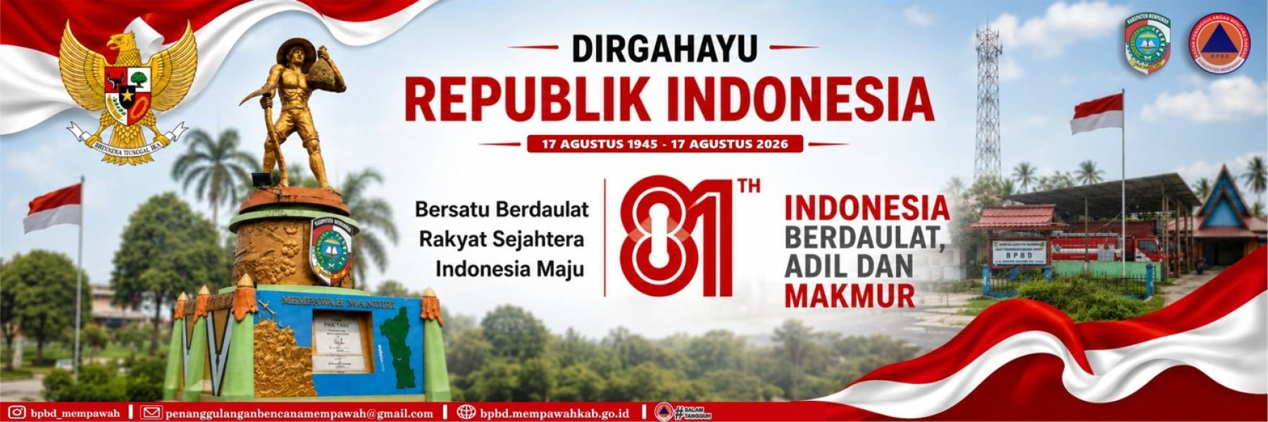 BANNER HUT RI KE-81